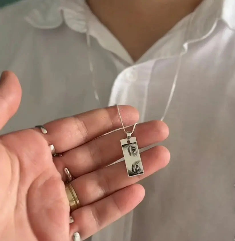 Personalized Eye Necklace