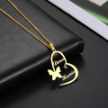 Customize Double Name Heart Necklace